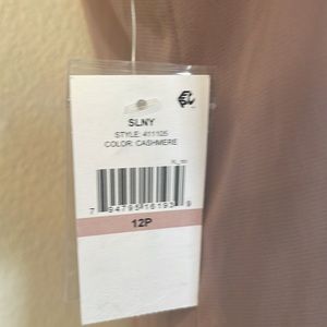 SL Fashions Women's Sleeveless Chiffon Jewel Neck Sheath Dress Pink Size 14